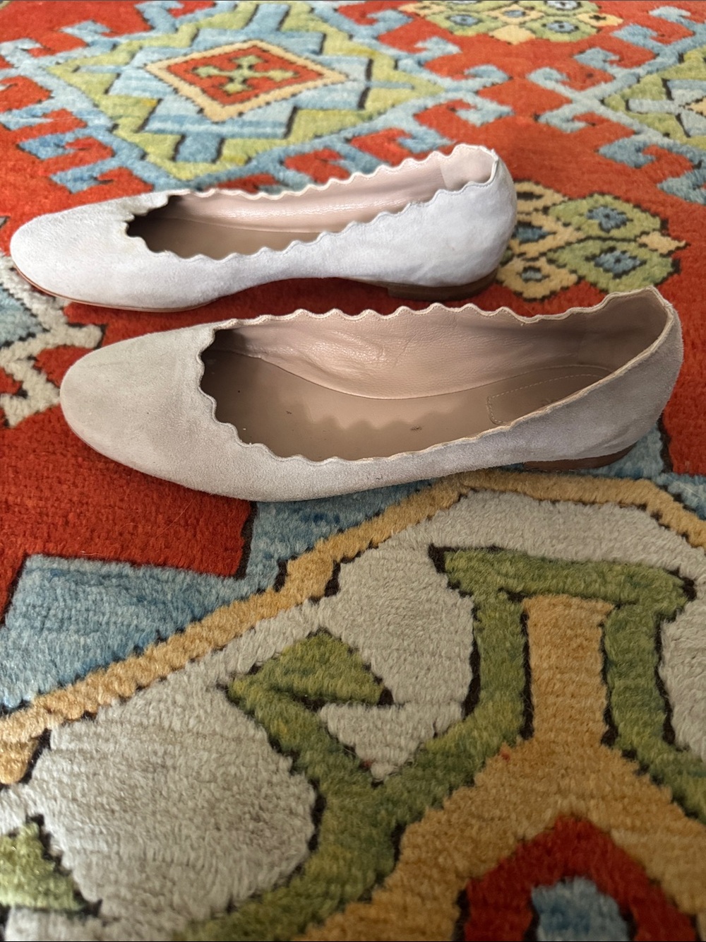Chloe Lauren Ballet Flats 38.5 — Grey Suede - Picture 3 of 7